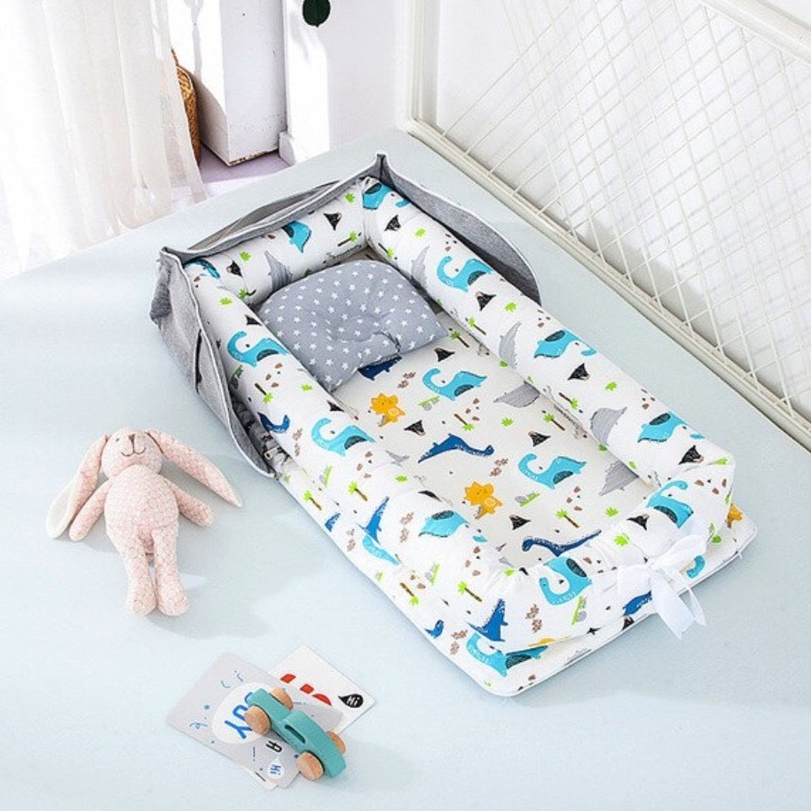 Lit bébé de voyage compact – transat en coton respirant et lavable