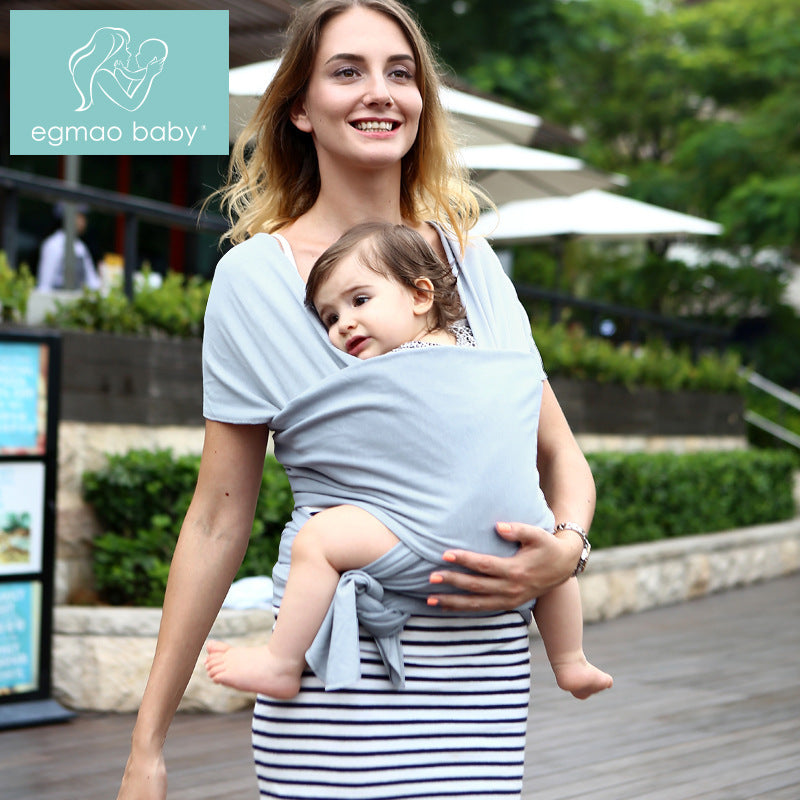 Écharpe porte-bébé confort – écharpe en coton extensible et sécurisée pour les soins du nouveau-né