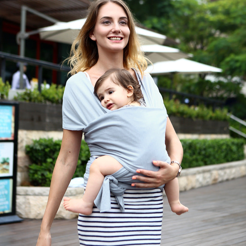 Écharpe porte-bébé confort – écharpe en coton extensible et sécurisée pour les soins du nouveau-né