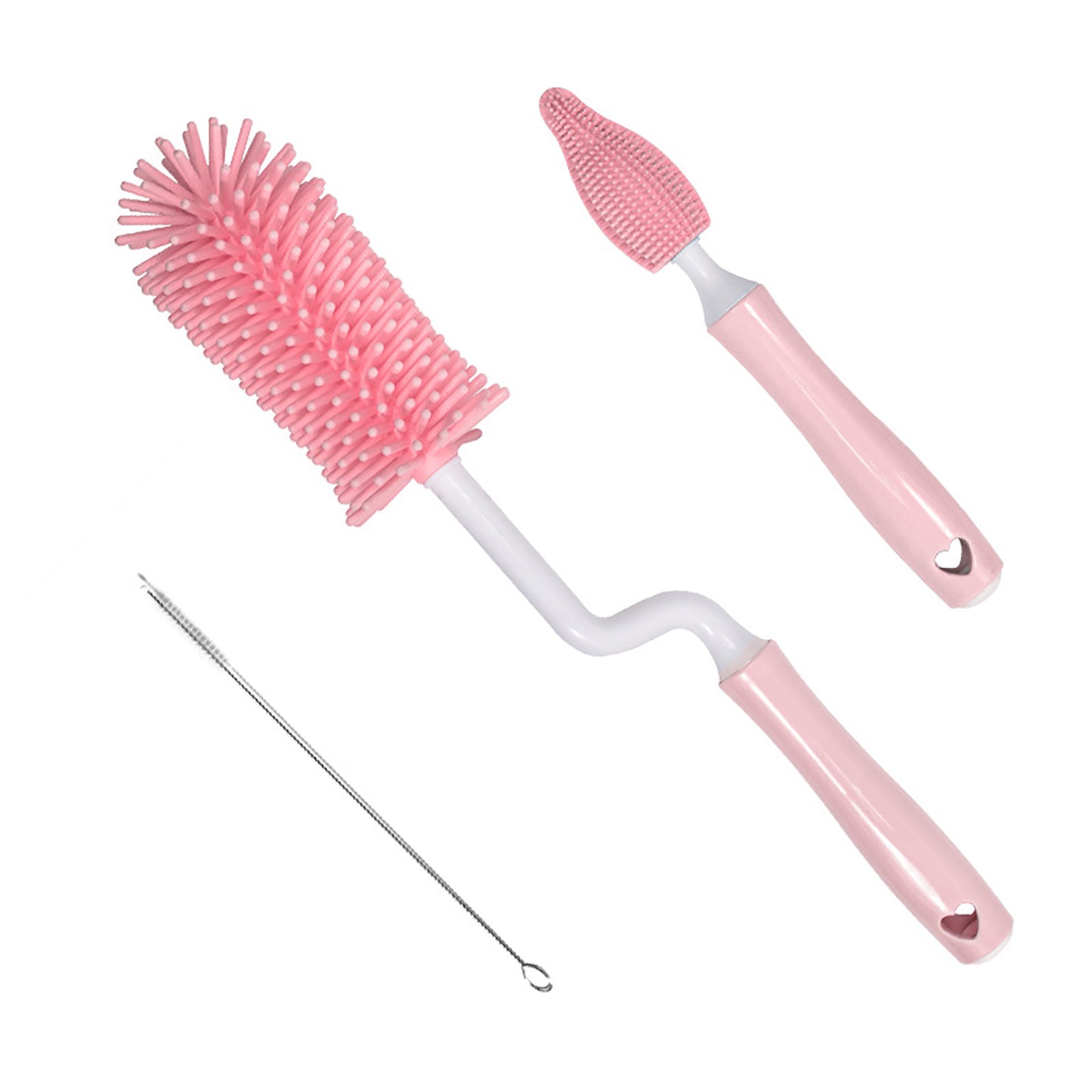 Brosse de nettoyage pour biberons anti-rayures – Sans BPA avec nettoyeur de paille