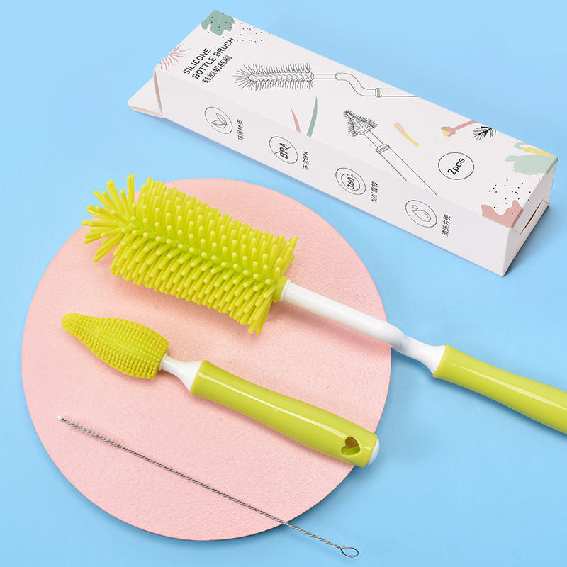 Brosse de nettoyage pour biberons anti-rayures – Sans BPA avec nettoyeur de paille