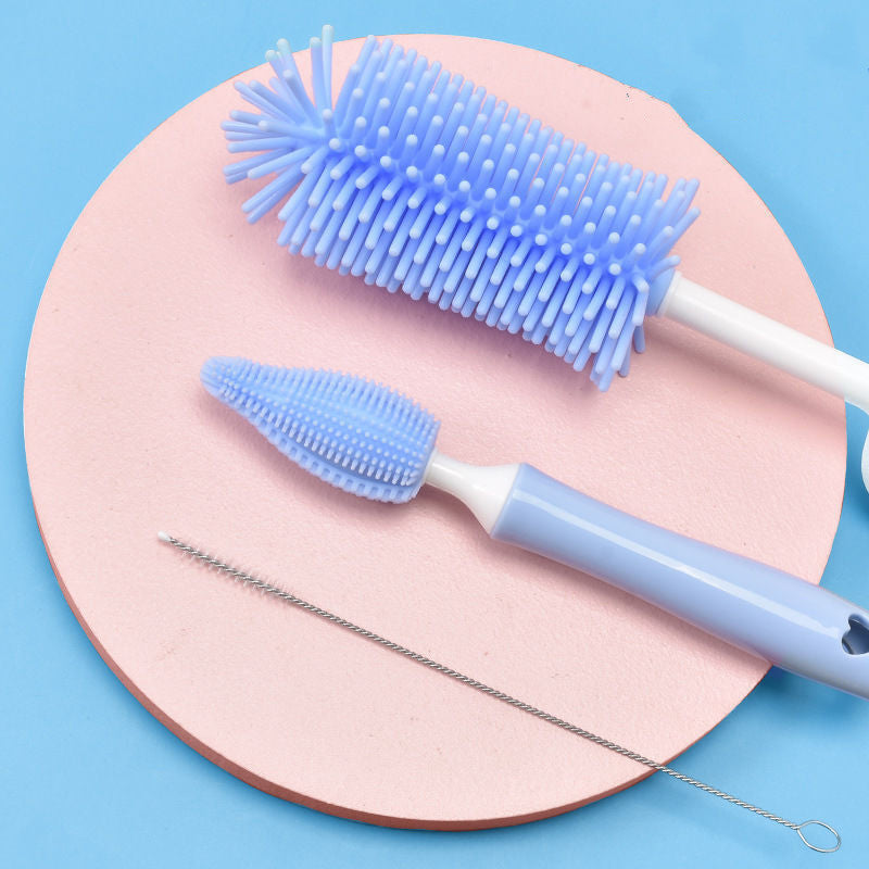 Brosse de nettoyage pour biberons anti-rayures – Sans BPA avec nettoyeur de paille