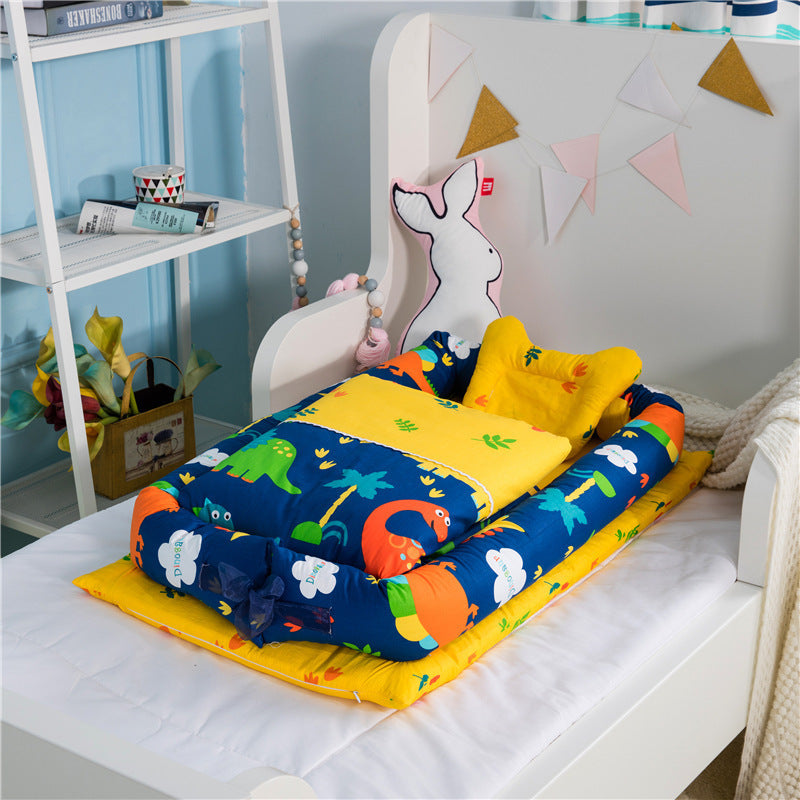 Nid de lit pour nouveau-né – matelas de voyage pliable et moelleux pour berceau ou canapé