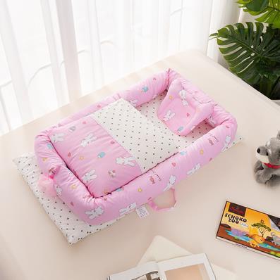 Nid de lit pour nouveau-né – matelas de voyage pliable et moelleux pour berceau ou canapé