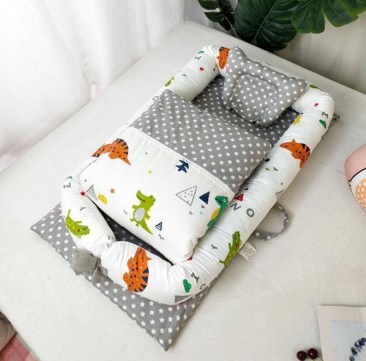 Nid de lit pour nouveau-né – matelas de voyage pliable et moelleux pour berceau ou canapé