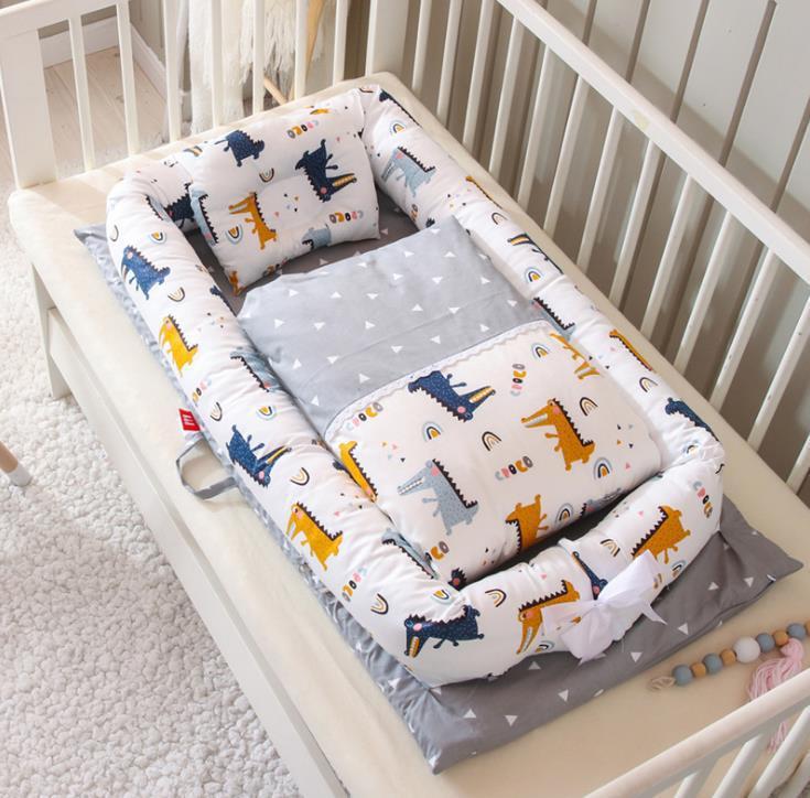 Nid de lit pour nouveau-né – matelas de voyage pliable et moelleux pour berceau ou canapé