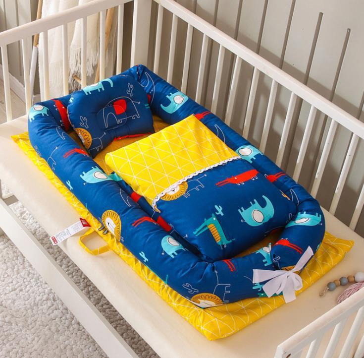 Nid de lit pour nouveau-né – matelas de voyage pliable et moelleux pour berceau ou canapé
