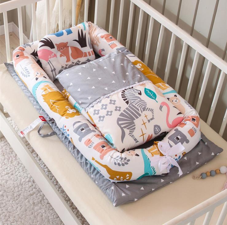 Nid de lit pour nouveau-né – matelas de voyage pliable et moelleux pour berceau ou canapé