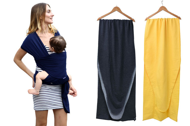 Écharpe porte-bébé confort – écharpe en coton extensible et sécurisée pour les soins du nouveau-né