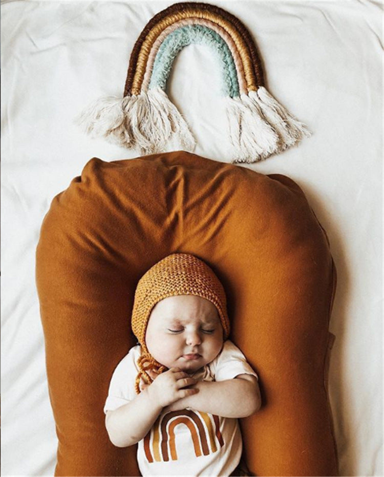 Lit nid pour bébé – coussin berceau en coton respirant pour bébés