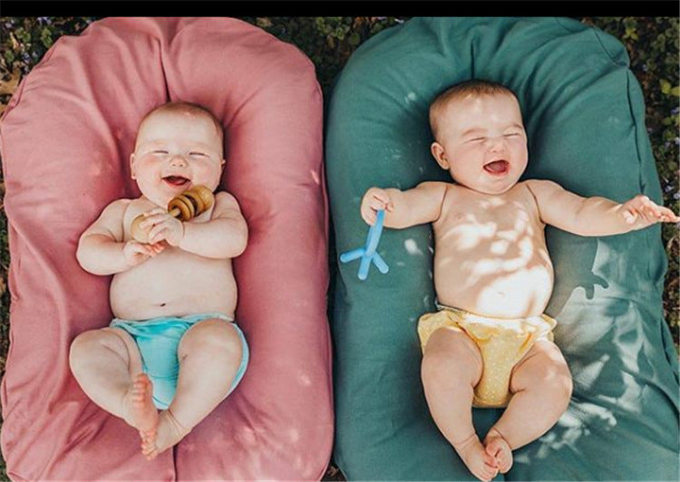 Lit nid pour bébé – coussin berceau en coton respirant pour bébés