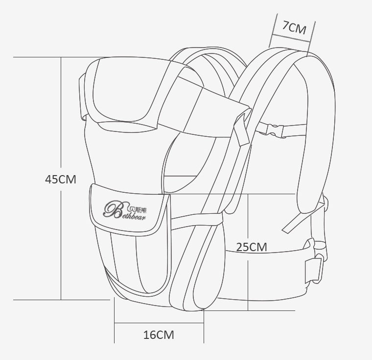 Porte-bébé Comfort-Fit – double support d'épaule sécurisé pour les parents en déplacement