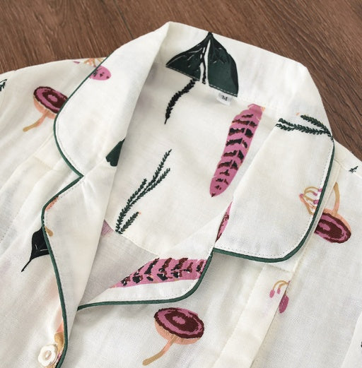 Ensemble de nuit de maternité 100 % coton – doux, respirant et adapté aux bosses