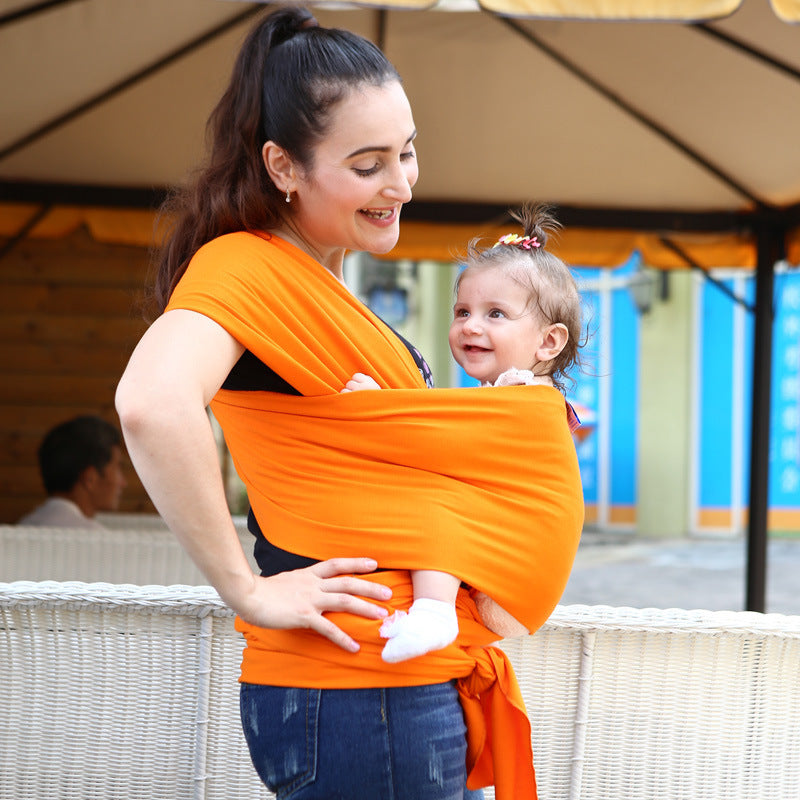 Écharpe porte-bébé confort – écharpe en coton extensible et sécurisée pour les soins du nouveau-né