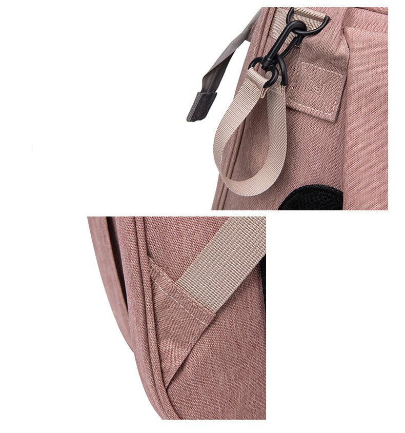 Sac à dos à langer 3 en 1 – avec berceau portable et porte-biberons isothermes