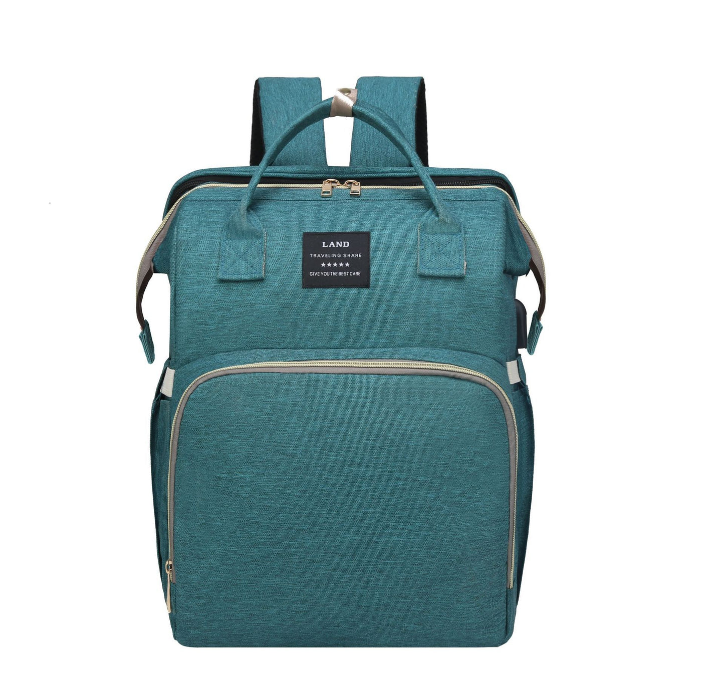 Sac à dos à langer 3 en 1 – avec berceau portable et porte-biberons isothermes