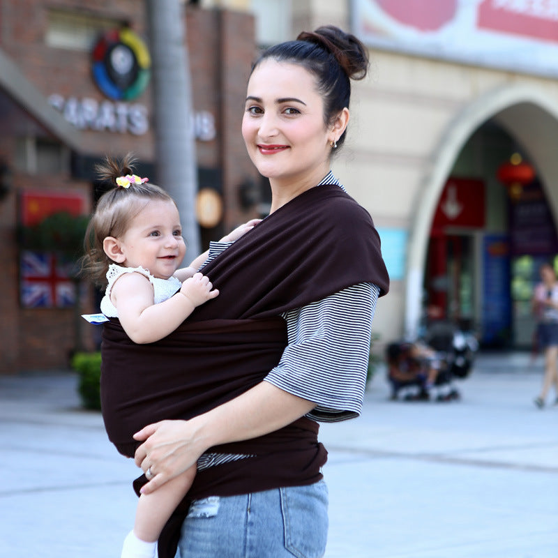 Écharpe porte-bébé confort – écharpe en coton extensible et sécurisée pour les soins du nouveau-né