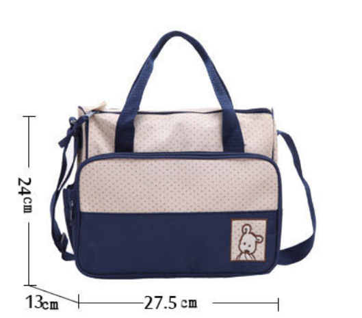 Ensemble de sac à langer pour mamans – comprend un sac à langer, un porte-biberon et des attaches pour poussette