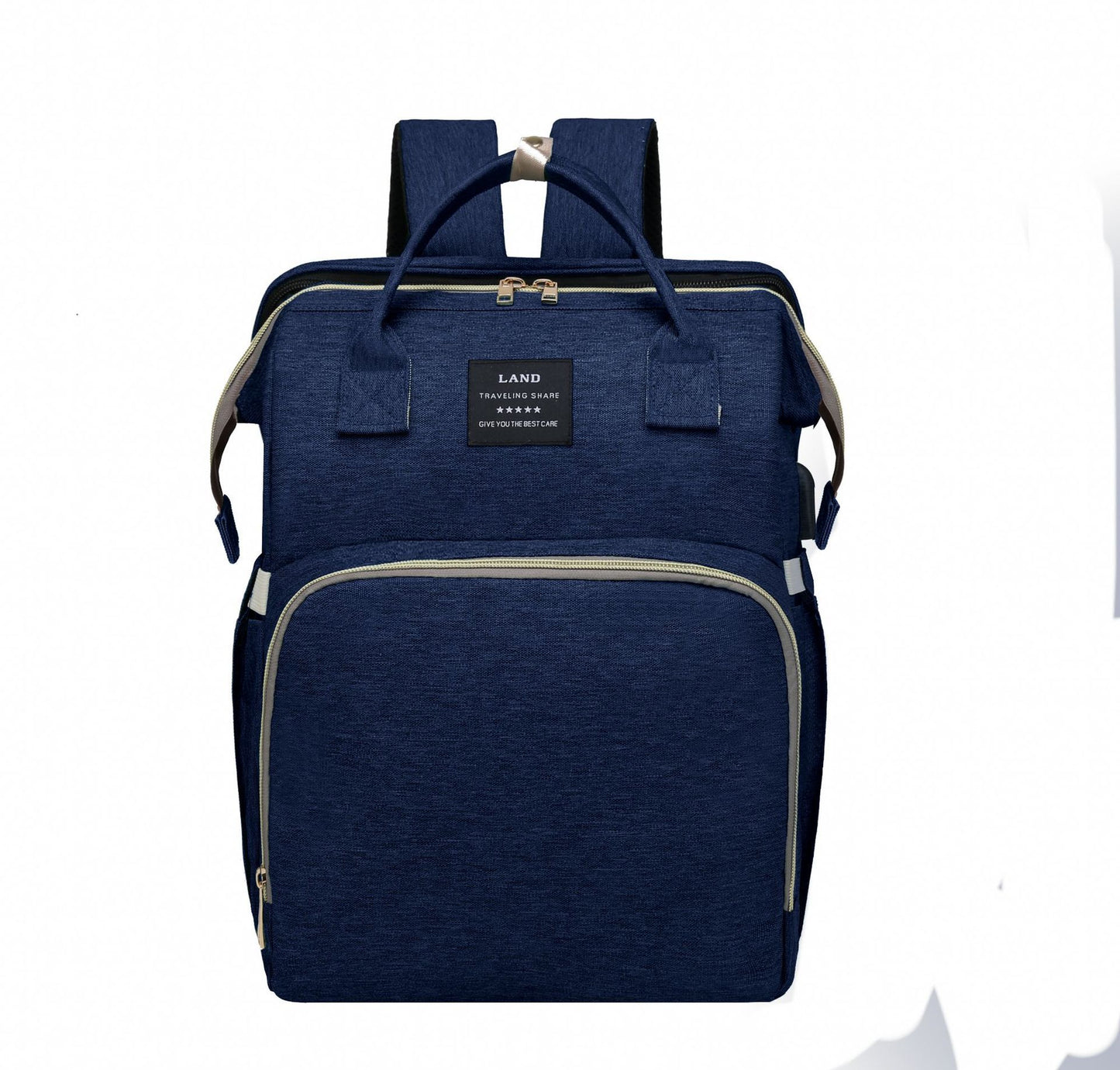 Sac à dos à langer 3 en 1 – avec berceau portable et porte-biberons isothermes