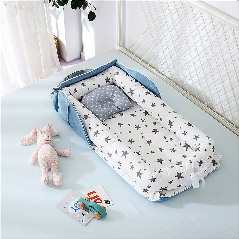 Lit bébé de voyage compact – transat en coton respirant et lavable