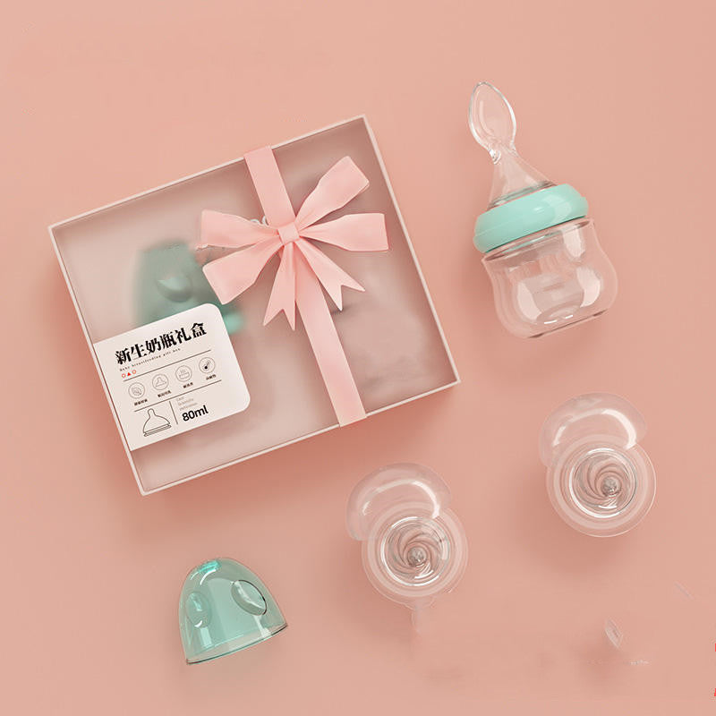 Biberon cuillère en verre pour l'alimentation de bébé – Sans BPA et résistant à la chaleur