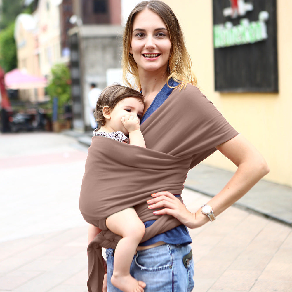 Écharpe porte-bébé confort – écharpe en coton extensible et sécurisée pour les soins du nouveau-né