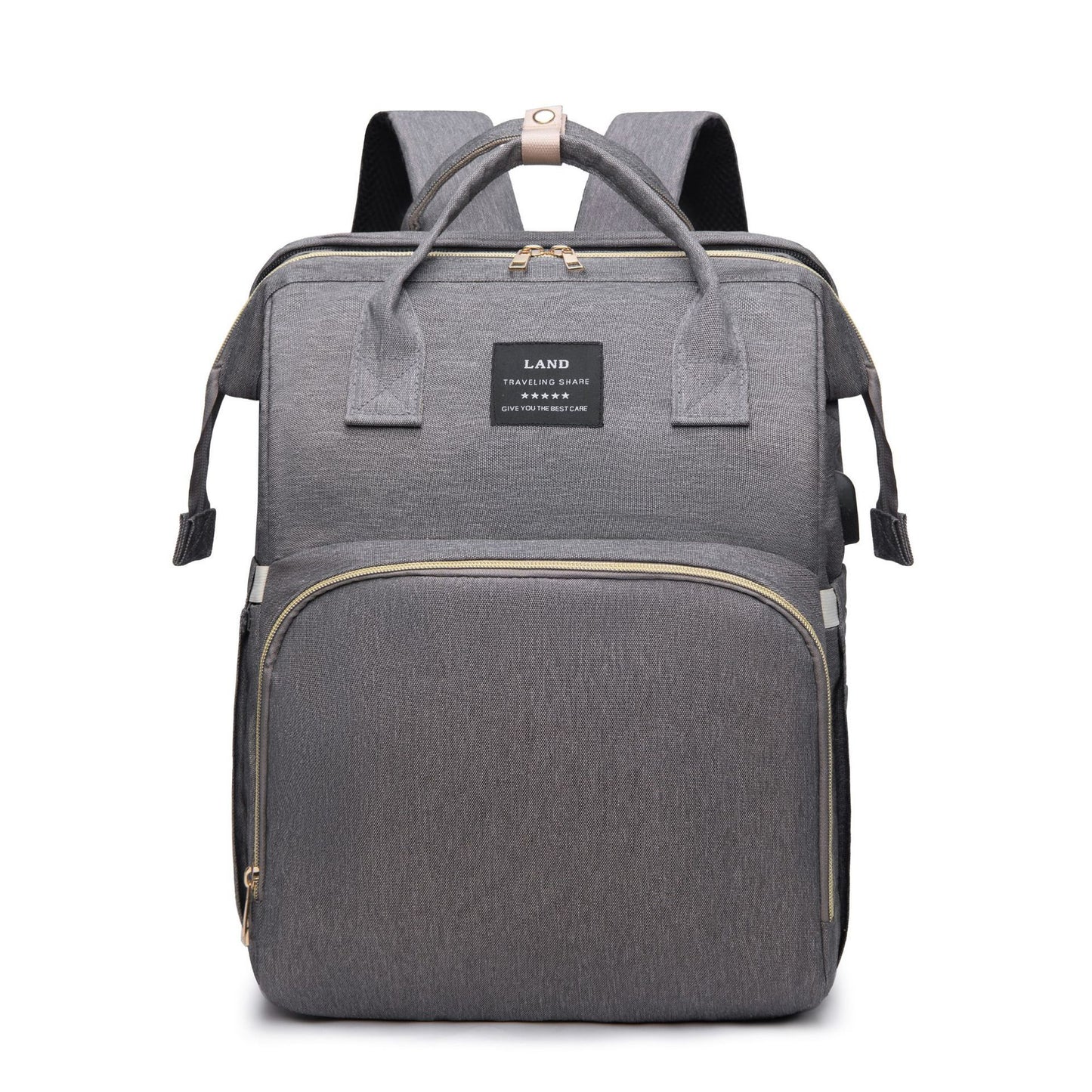 Sac à dos à langer 3 en 1 – avec berceau portable et porte-biberons isothermes