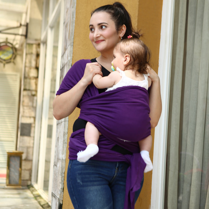 Écharpe porte-bébé confort – écharpe en coton extensible et sécurisée pour les soins du nouveau-né