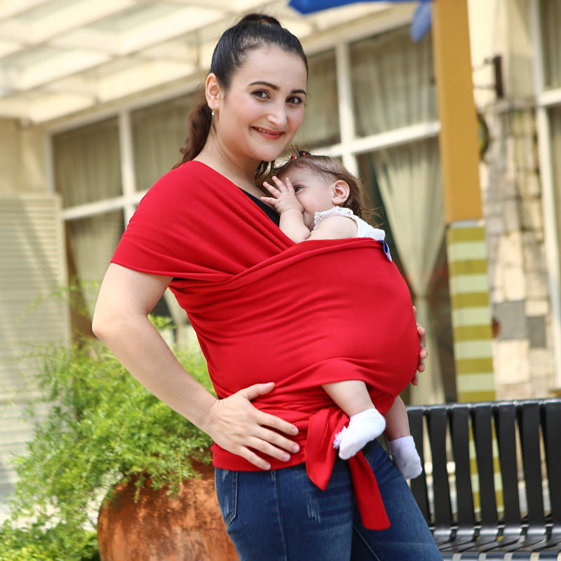 Écharpe porte-bébé confort – écharpe en coton extensible et sécurisée pour les soins du nouveau-né