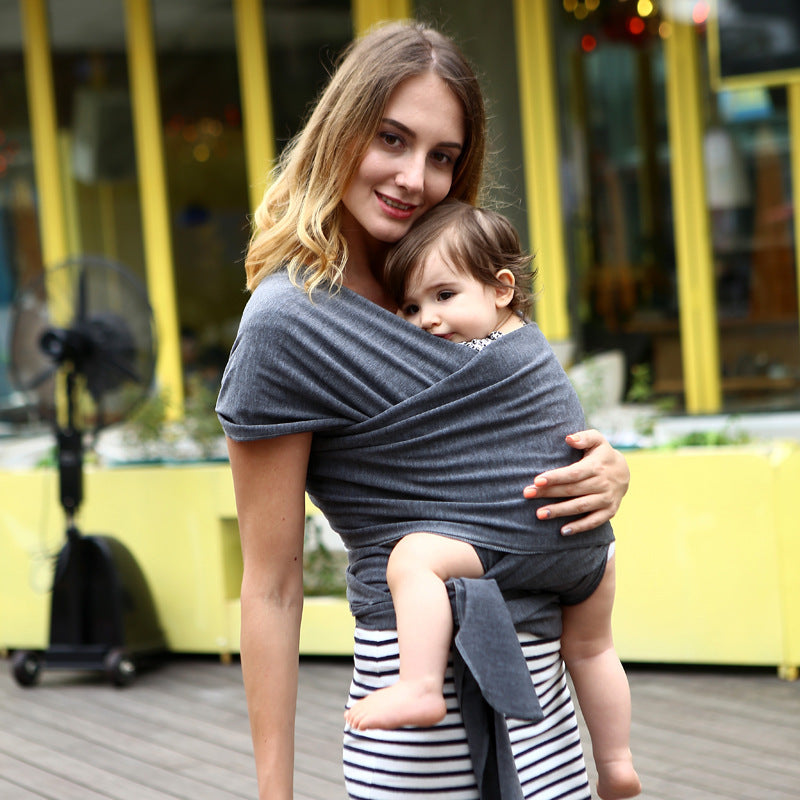Écharpe porte-bébé confort – écharpe en coton extensible et sécurisée pour les soins du nouveau-né