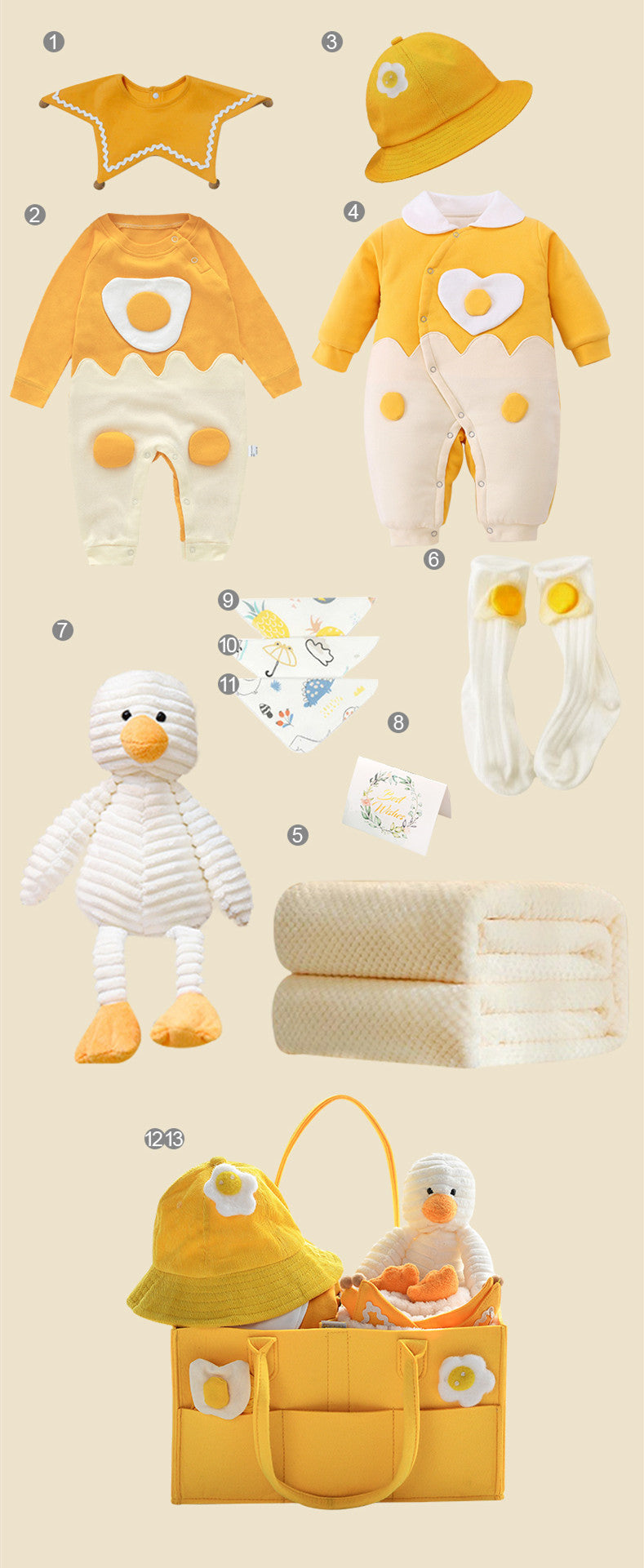 Coffret cadeau pour nouveau-né – tenue d'été pour bébé fille avec robe de princesse