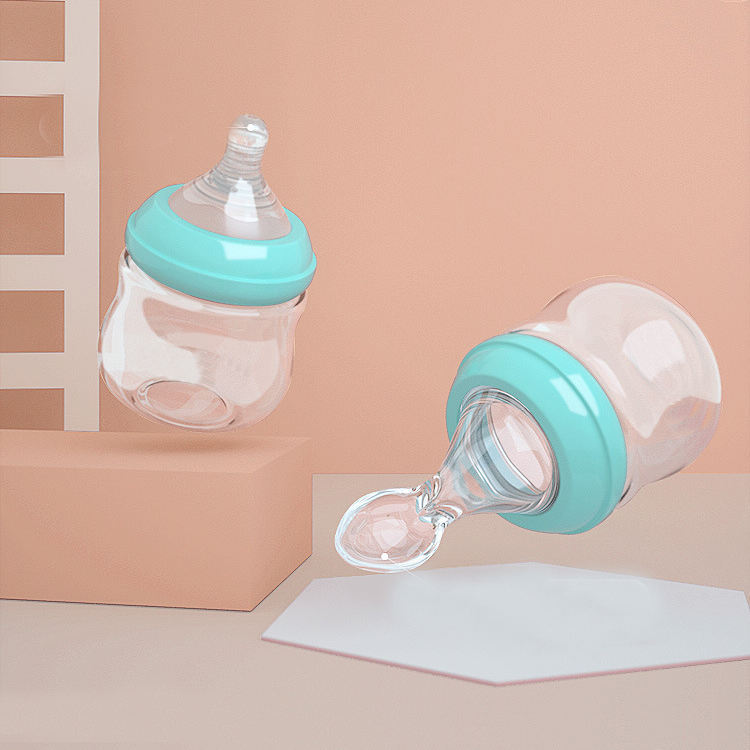 Biberon cuillère en verre pour l'alimentation de bébé – Sans BPA et résistant à la chaleur
