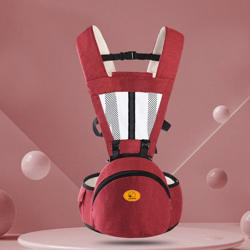 Porte-bébé ergonomique pour siège de hanche – tabouret de taille avec sangles réglables, poche de rangement et rembourrage doux