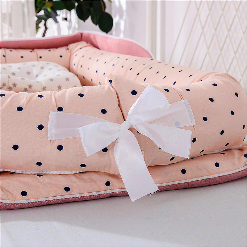 Lit bébé de voyage compact – transat en coton respirant et lavable