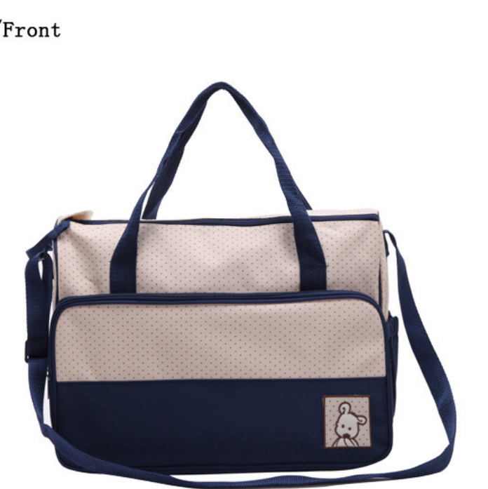 Ensemble de sac à langer pour mamans – comprend un sac à langer, un porte-biberon et des attaches pour poussette
