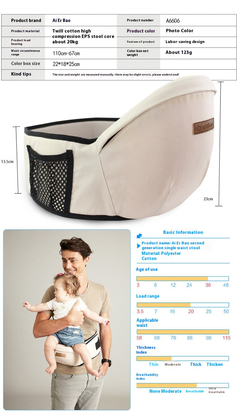 Siège de soutien pour bébé – tabouret simple pour transporter l'enfant confortablement