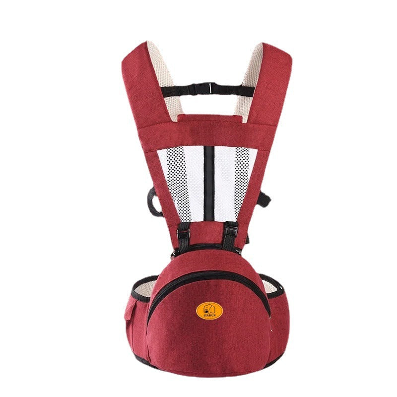 Porte-bébé ergonomique pour siège de hanche – tabouret de taille avec sangles réglables, poche de rangement et rembourrage doux