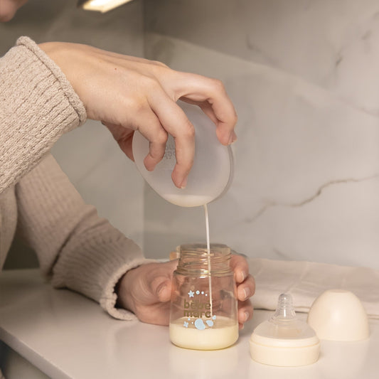 Collecteur de lait maternel en silicone bébémarc™ — Collecte douce, sûre et sans effort