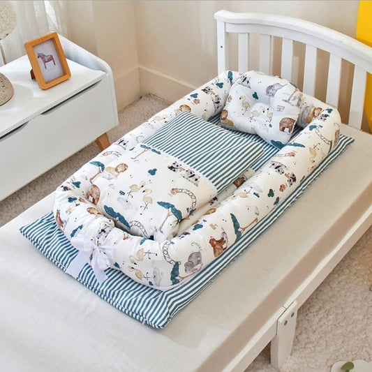 Nid de lit pour nouveau-né – matelas de voyage pliable et moelleux pour berceau ou canapé