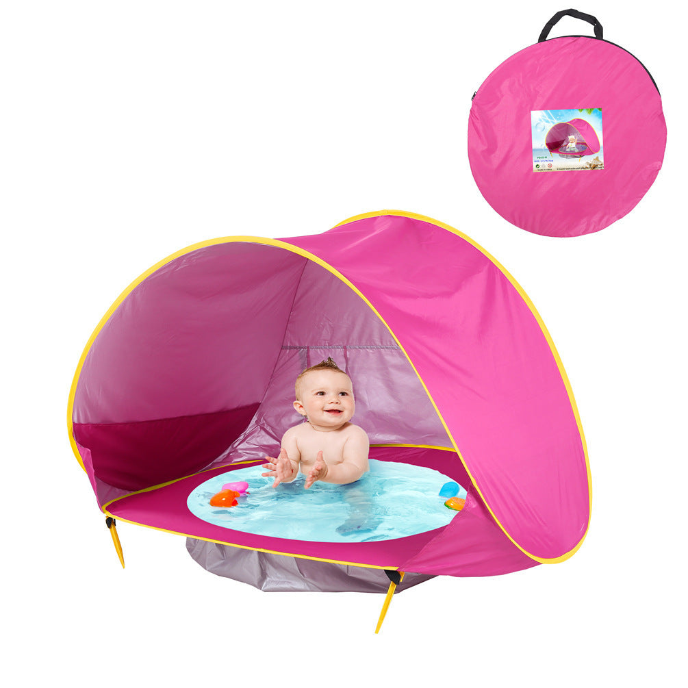 Tente de jeu extérieure pour bébé – Ombre anti-UV avec pataugeoire pour les tout-petits
