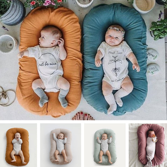 Lit nid pour bébé – coussin berceau en coton respirant pour bébés