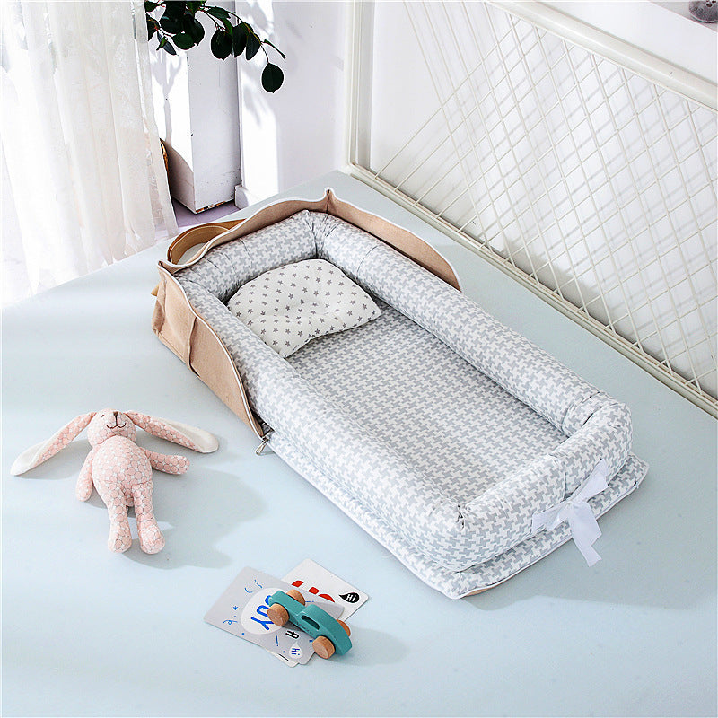 Lit bébé de voyage compact – transat en coton respirant et lavable