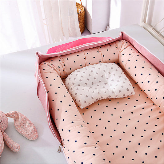 Lit bébé de voyage compact – transat en coton respirant et lavable