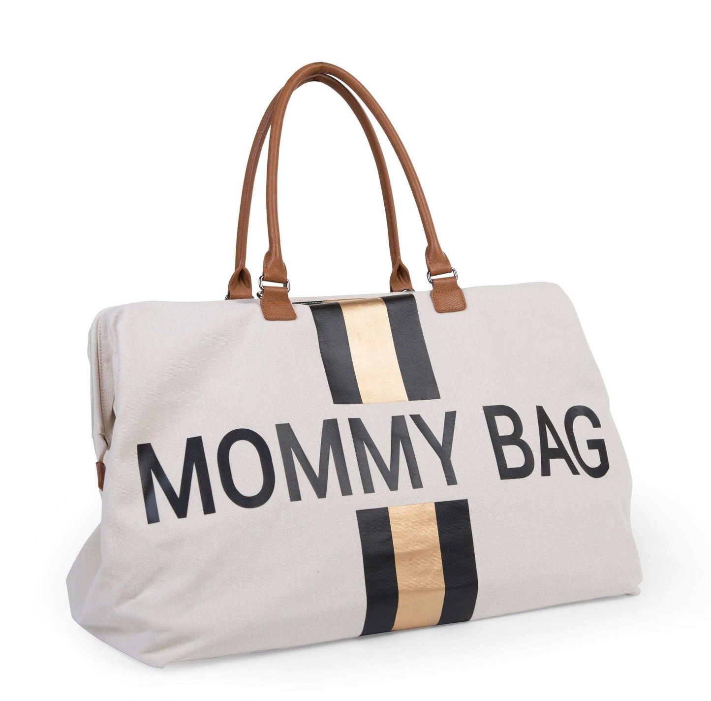 Sac à langer en toile rayée