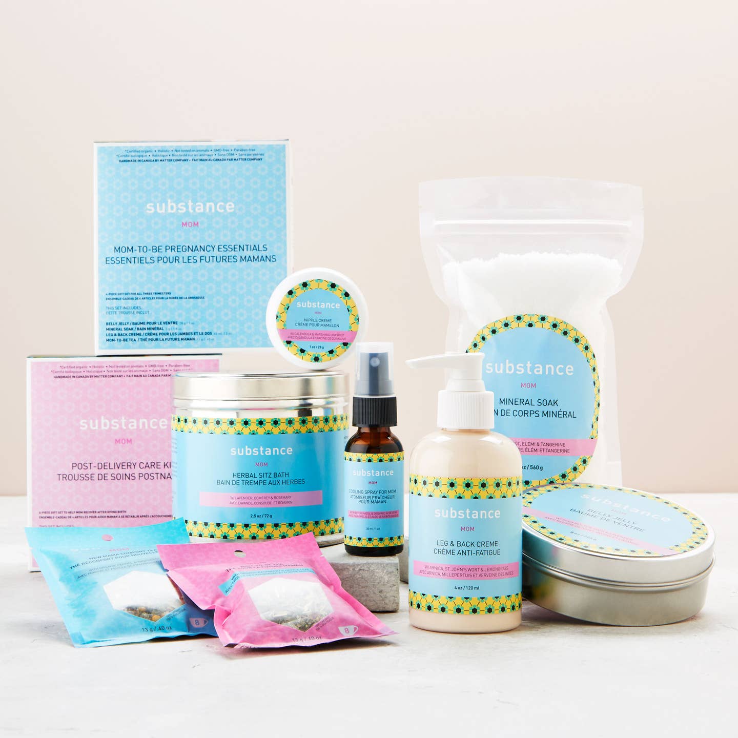 Coffret de soins post-accouchement — Guérison douce pour les nouvelles mamans